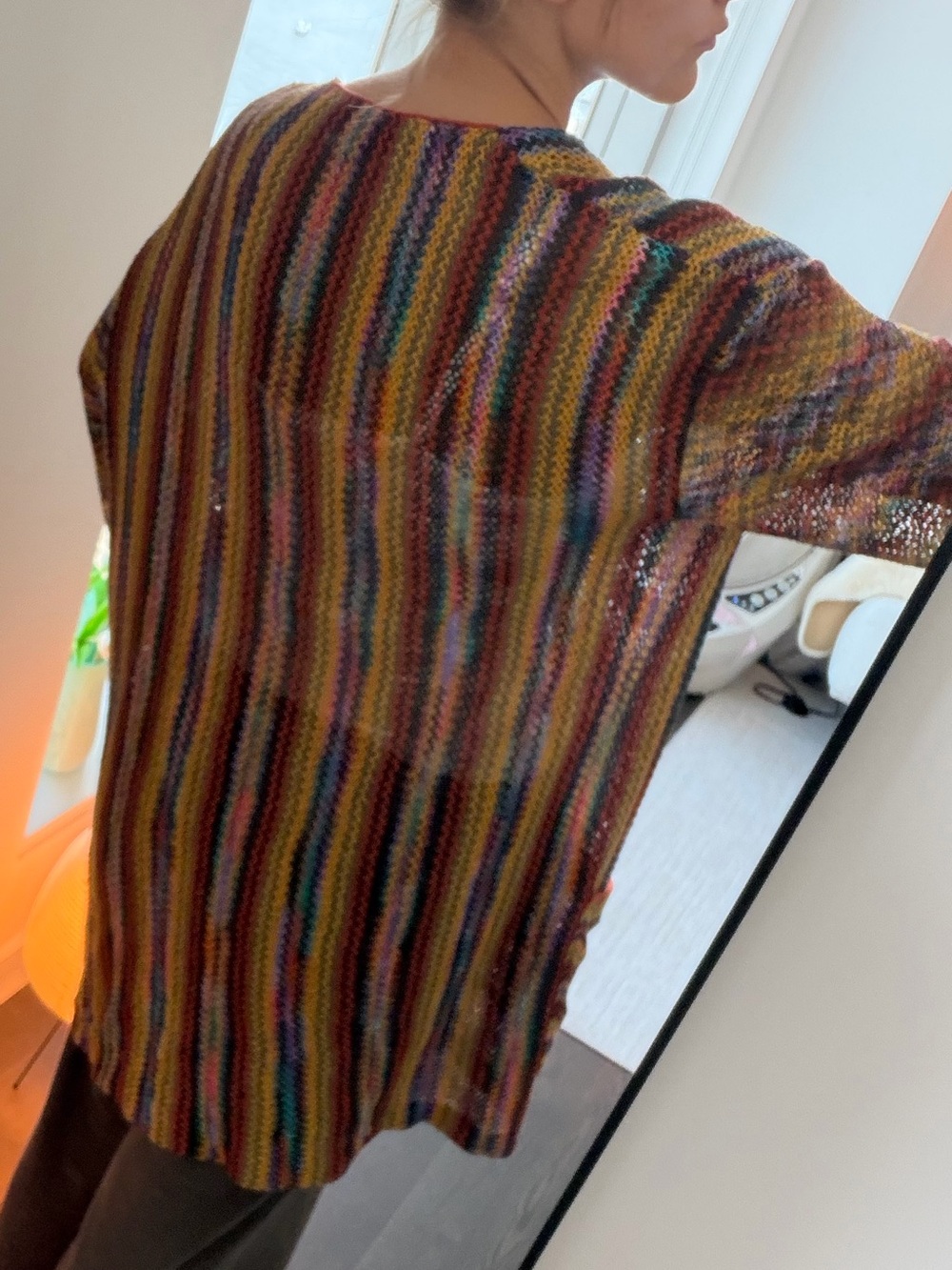 Vintage Missoni Multicolor Knit Open-Front Cardigan - Picture 3 of 6